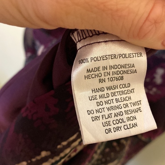 Karin Stevens | purple Belted Paint Splatter Sheath Dress | 6 - Picture 8 of 13